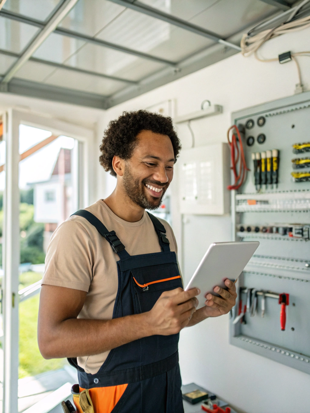 Professionnel indépendant en pleine activité avec son smartphone